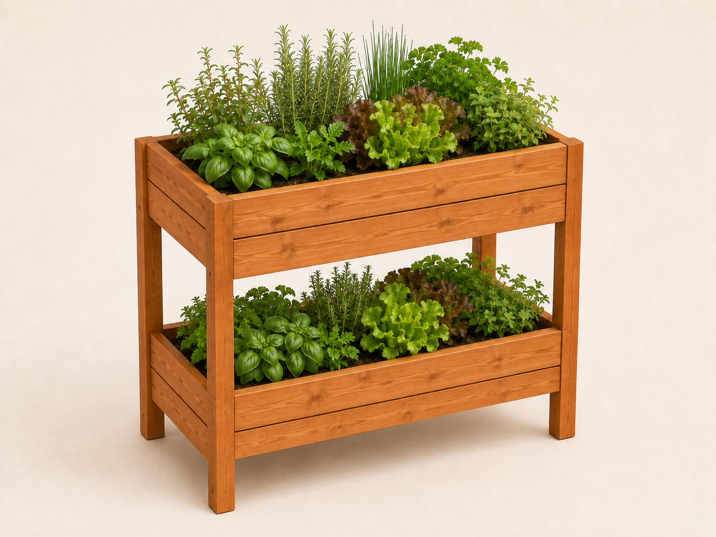 Tiered herb bed variation.